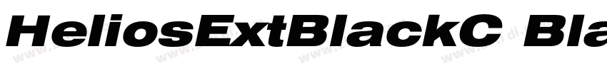 HeliosExtBlackC Blac字体转换